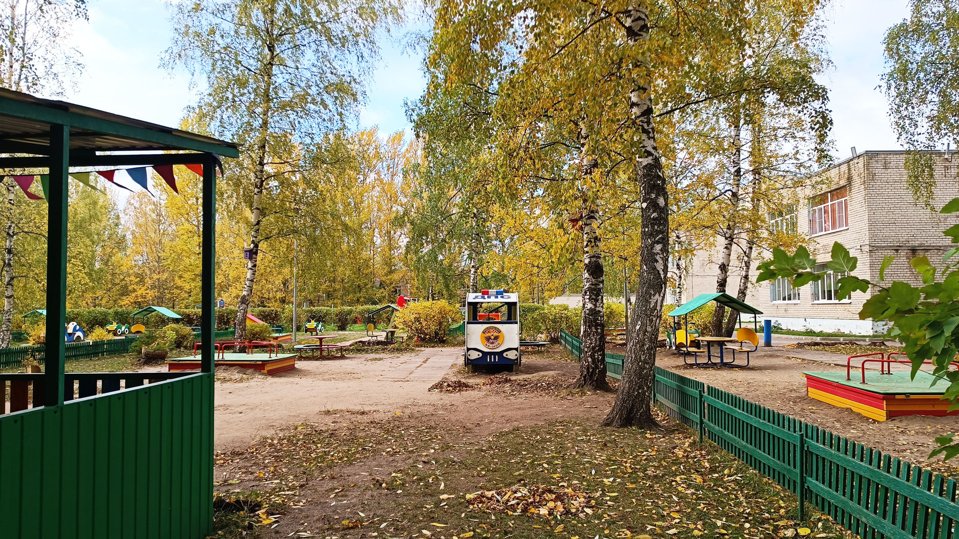 Детский сад 183 Ярославль: площадка для прогулок.