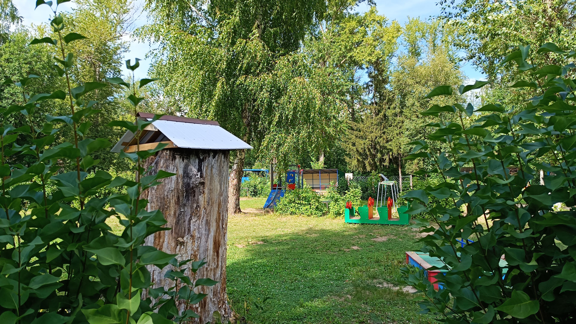 Начальная школа – детский сад 85 Ярославль: зона игровой территории (детсад).