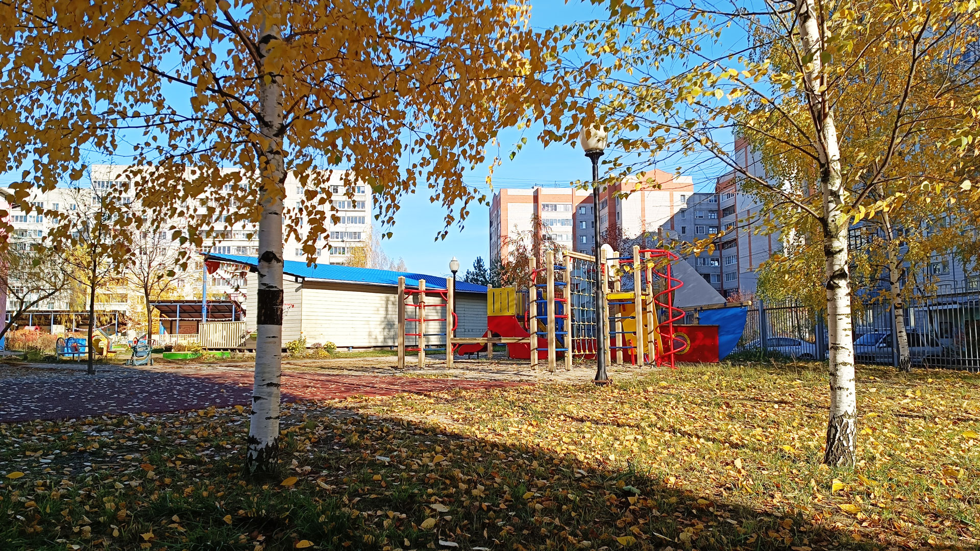 Детский сад 228 Ярославль: спортивно-игровой городок.