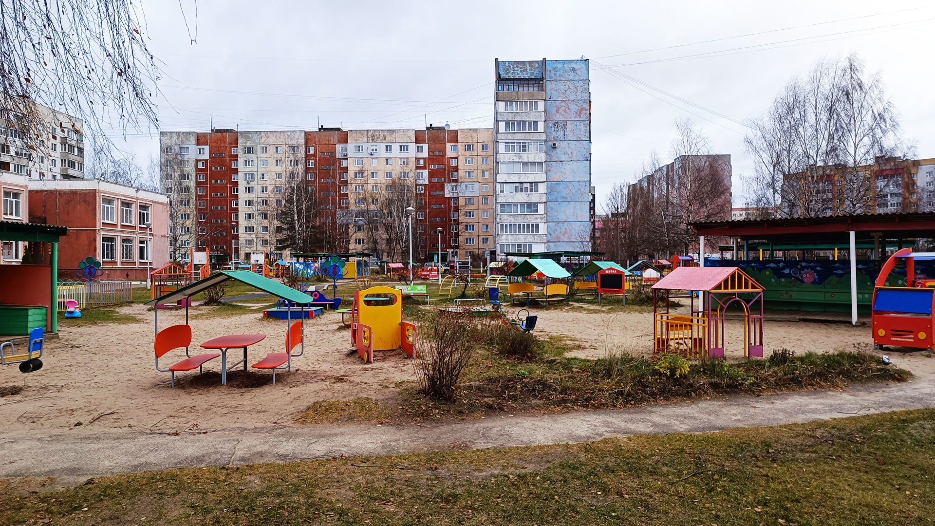 Детский сад 191 Ярославль: зона игровой территории.