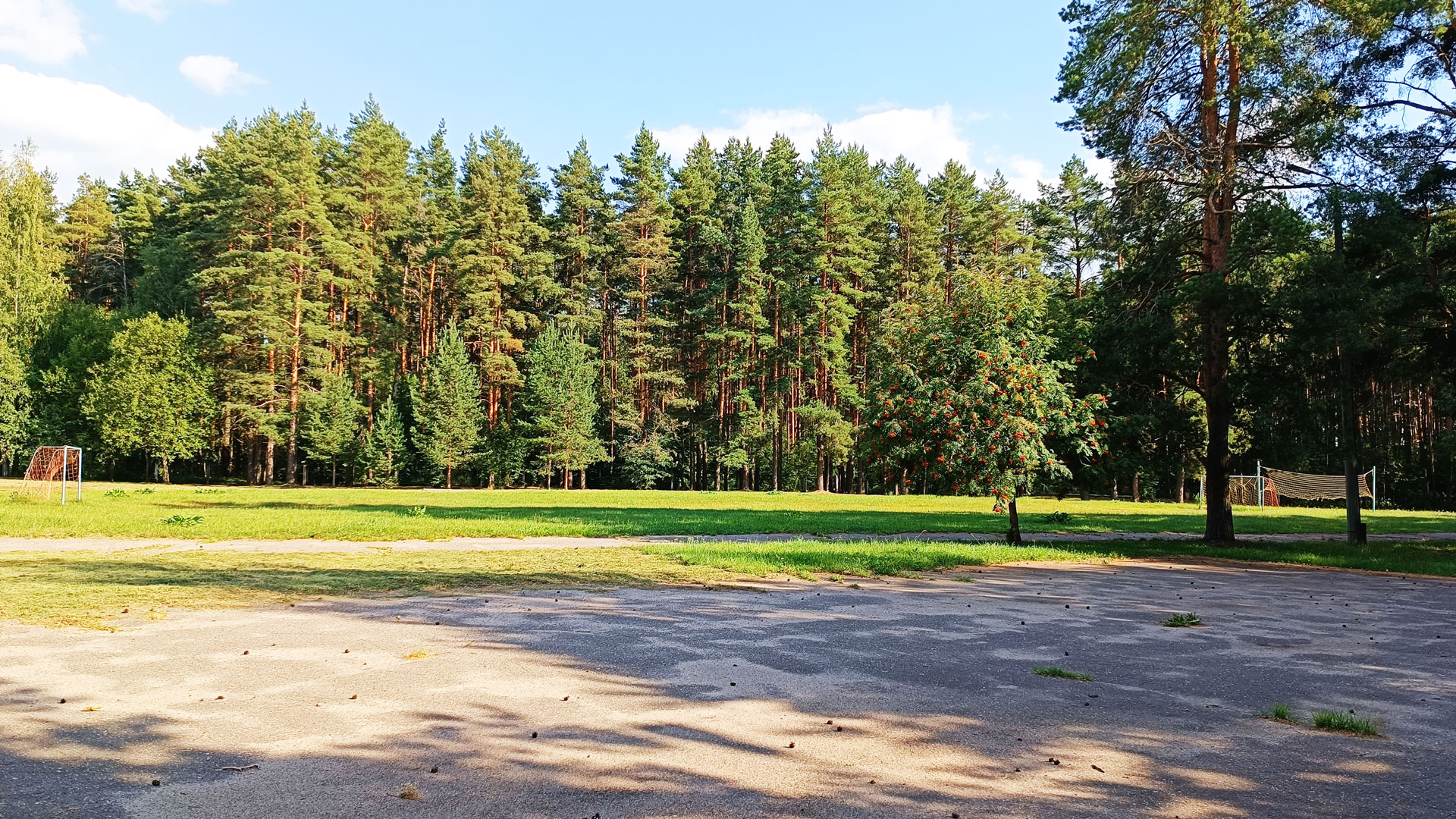 Футбольное поле санаторно-лесной школы города Ярославля.