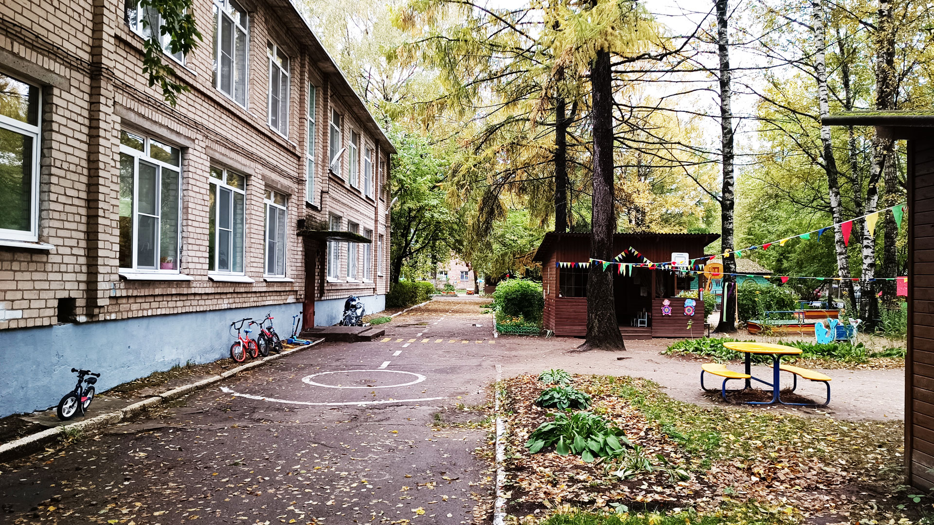 Детский сад 65 Ярославль: общий вид территории.