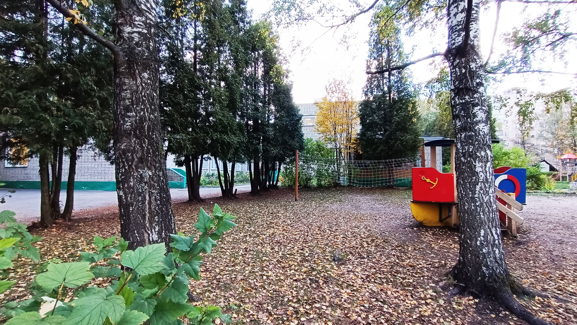 Детский сад 56 Ярославль: волейбольная площадка.
