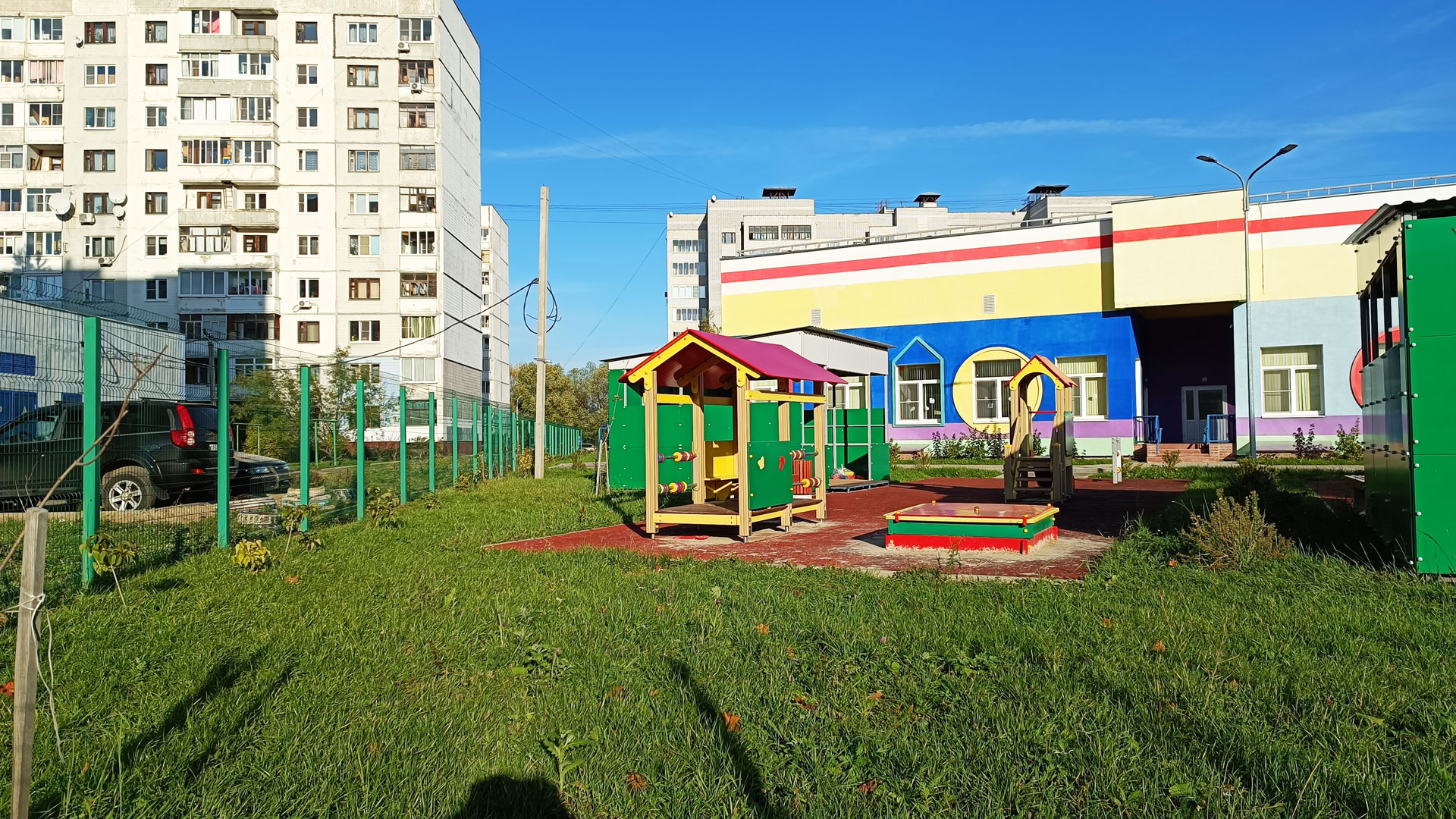Детский сад 111 Ярославль: территория для игр, ул. Панина, 10а.
