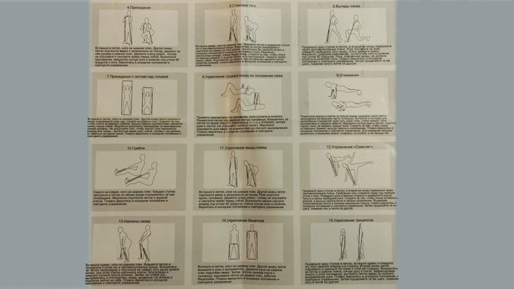 Инструкция для резиновых петель, состоящая из 18 базовых упражнений.