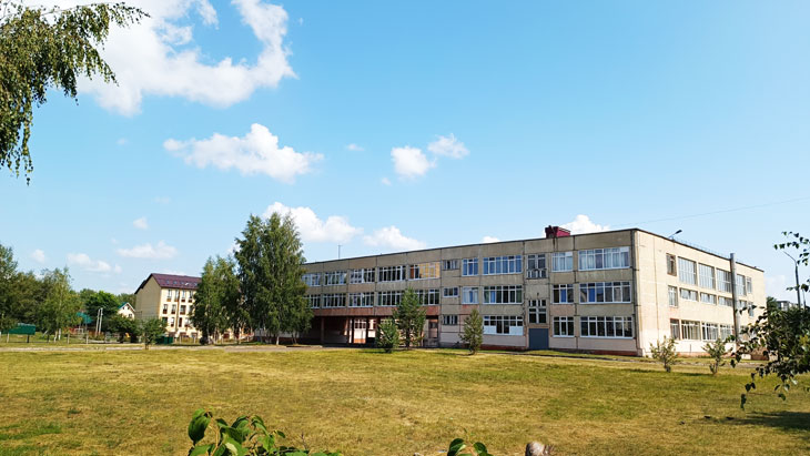 Школа 88 Ярославль: общий вид здания и территории.
