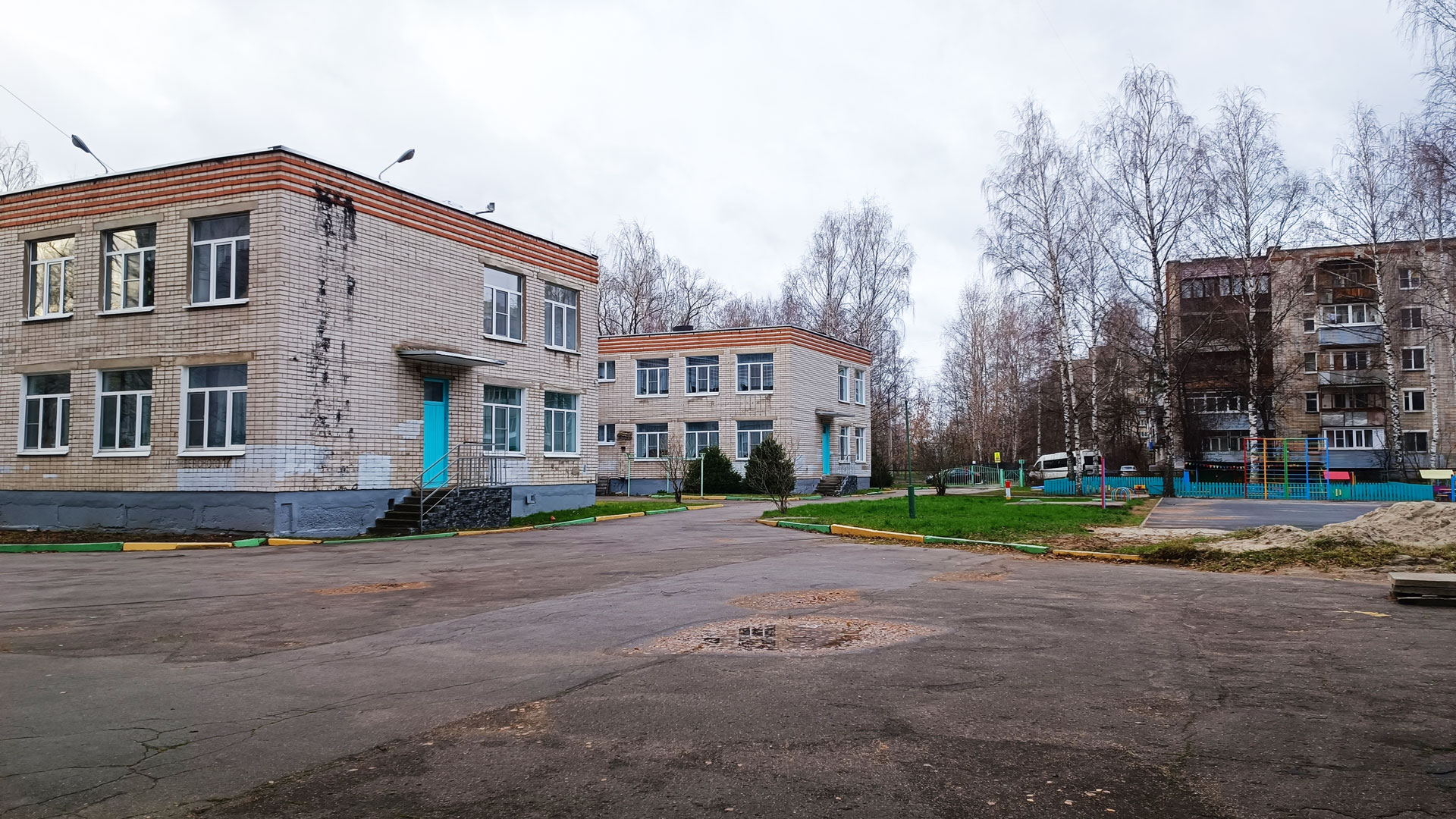 Детский сад 6 Ярославль: общий вид здания.