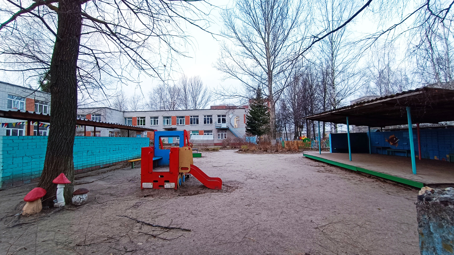 Детский сад 155 Ярославль: зона игровой территории.