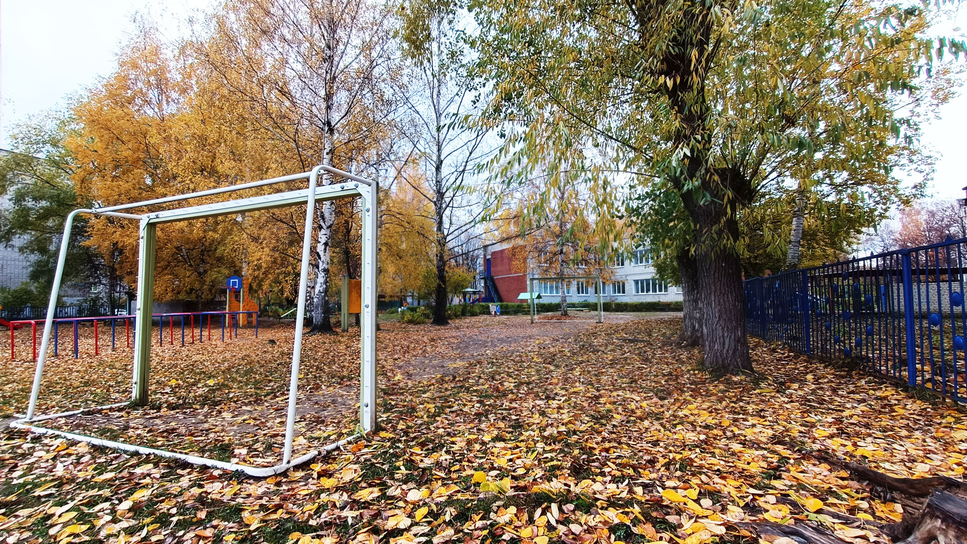 Детский сад 133 Ярославль: футбольное поле.