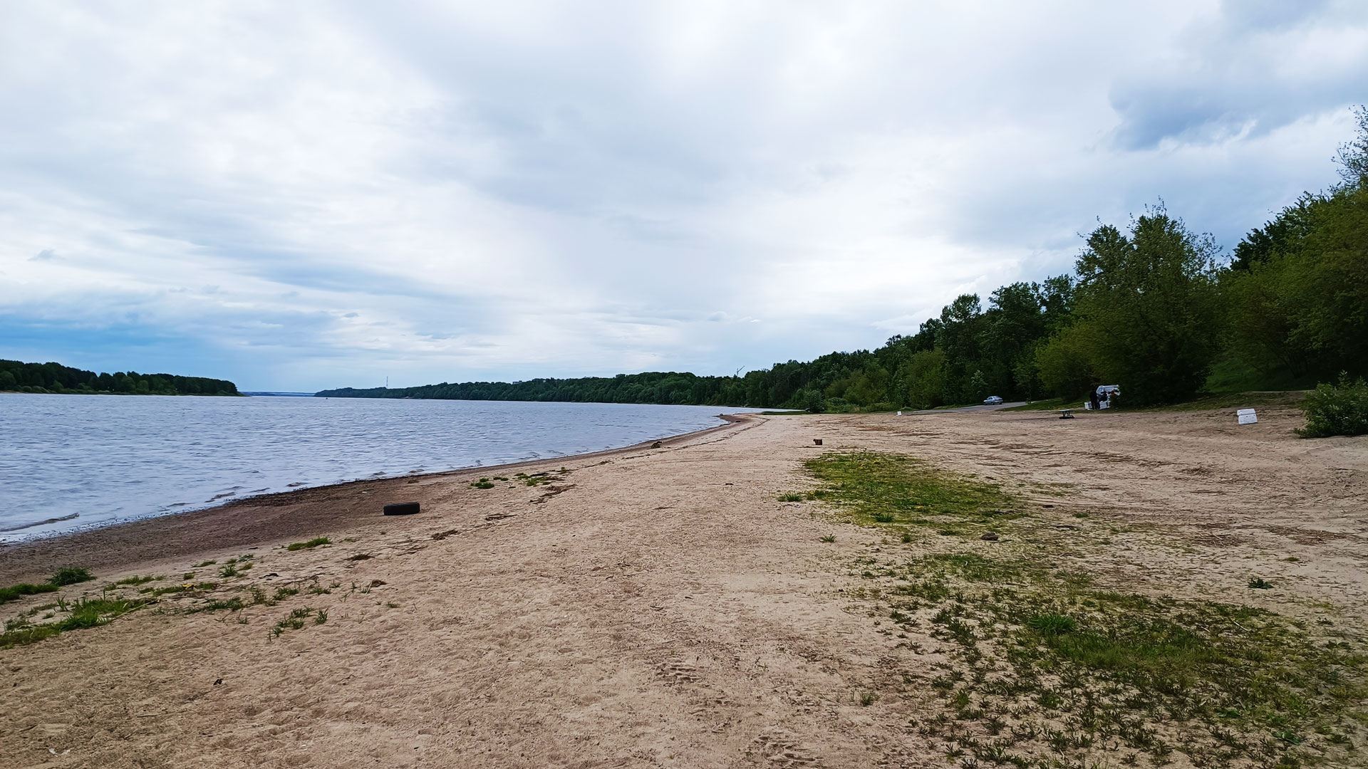 Норский пляж Ярославль: панорамный вид.